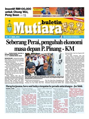 cover image of Buletin Mutiara 16-30 Aug 2016